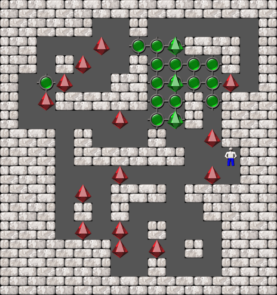 Сокобан More Bugs collections уровень 198